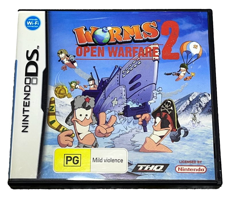 Worms 2 Open Warfare Nintendo DS 3DS 2DS Game *Complete* (Preowned)