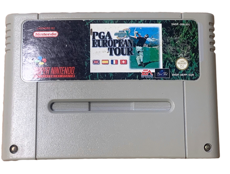 PGA European Tour Super Nintendo SNES PAL (B Grade) Golf (Pre-Owned)