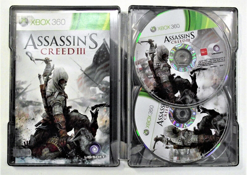 Assassin's Creed III XBOX 360 PAL *Complete* Steelbook (Pre-Owned)