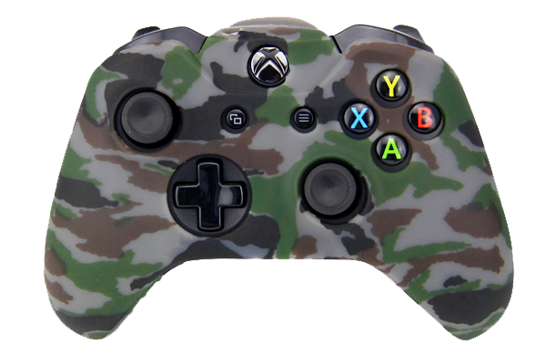 Silicone Cover For XBOX ONE Controller Skin Case Dark Grey Camo