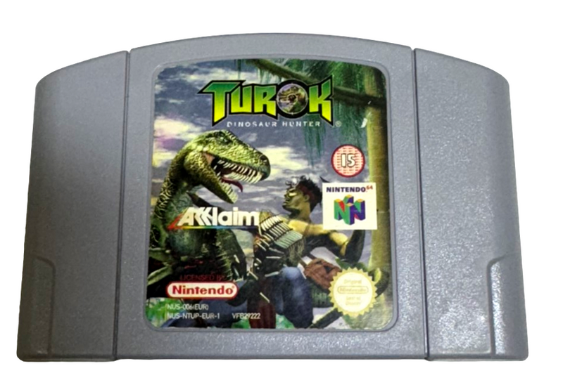 Turok Dinosaur Hunter Nintendo 64 N64 Boxed PAL *Complete* (NTSC Box) (Preowned)