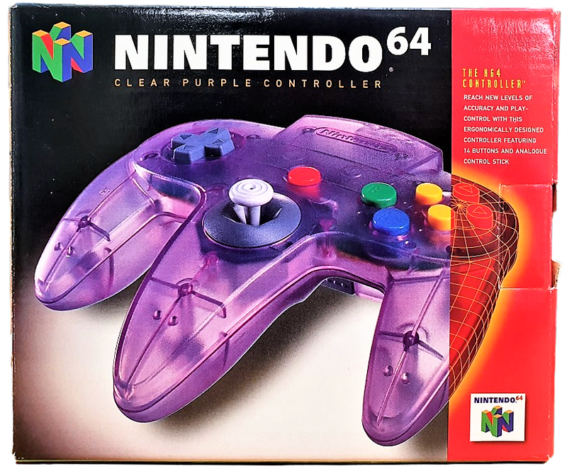 Genuine Nintendo 64 N64 Atomic Purple Controller Original Boxed (Preowned)