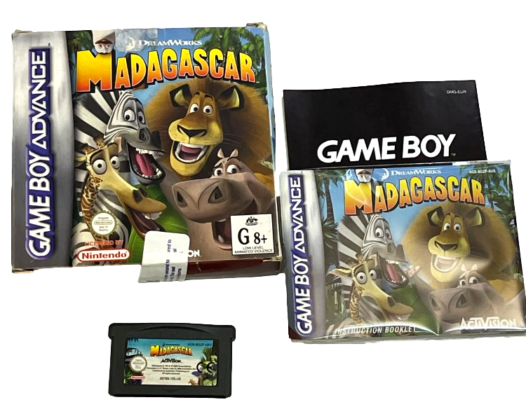 Madagascar Nintendo Gameboy Advance GBA Complete* Boxed (Preowned)