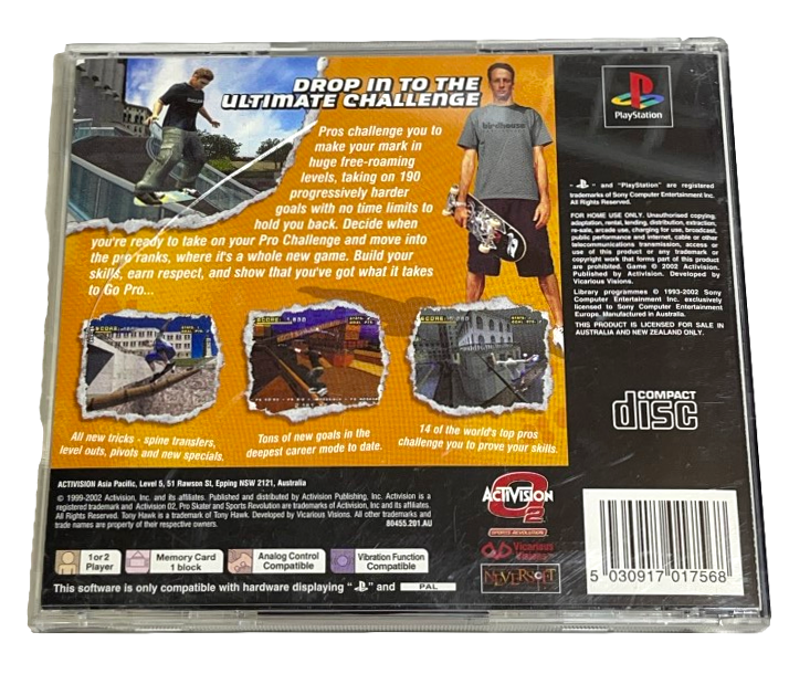 Tony Hawk's Pro Skater 4 PS1 PS2 PS3 PAL *Complete* (Preowned)