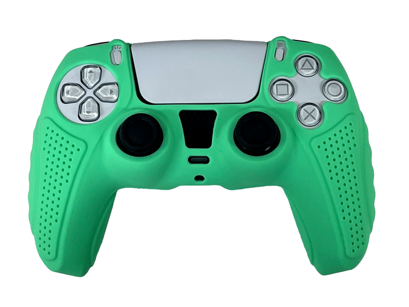 Silicone Cover For PS5 Controller Case Skin - Green Ultra Grip