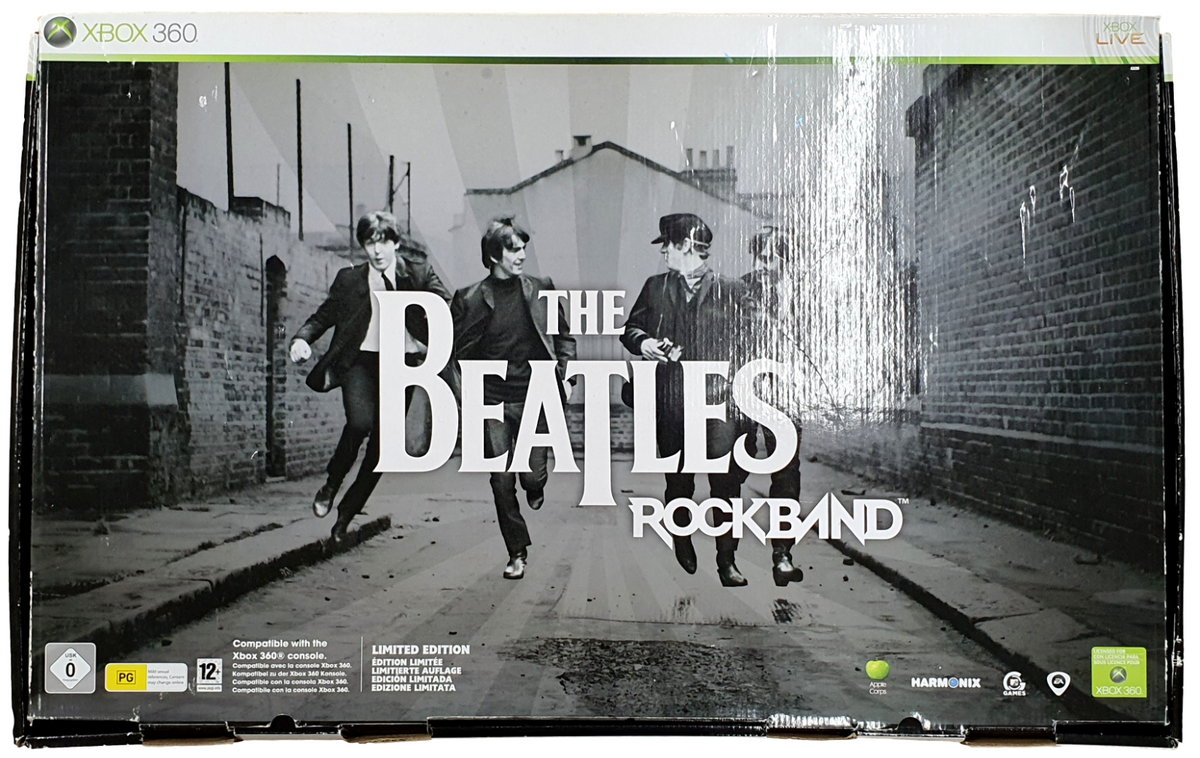 The Beatles Rockband Full Kit Xbox 360 Hofner Guitar Drums