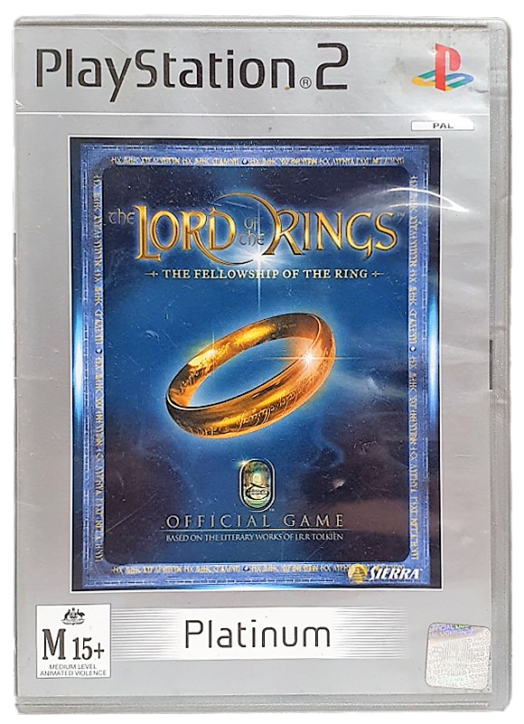 The Lord of the Rings The Fellowship of the Ring (Platinum) PAL PS2 *Complete* (Preowned)