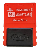 Red Kemco Magic Gate Sony PS2 Memory Card PlayStation 2 8MB (Preowned)