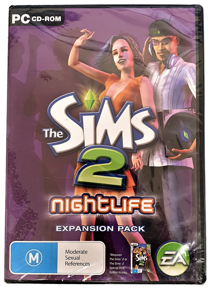 The Sims 2 Nightlife Expansion Pack *Sealed* PC DVD
