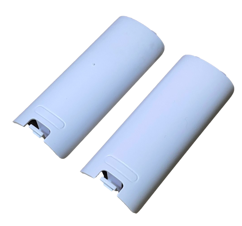 2 x Nintendo Wii White Remote Controller Battery Cover Replacement Wii Mote
