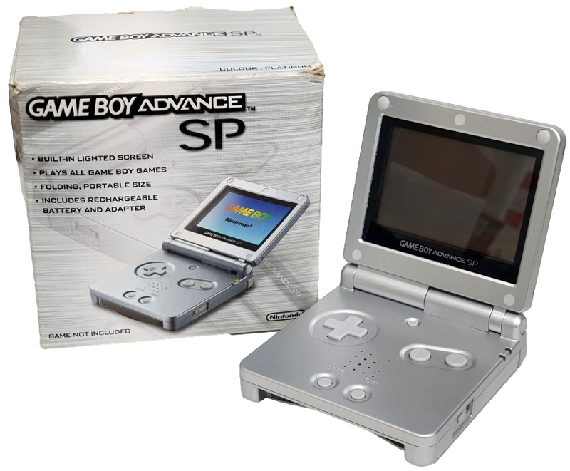 Nintendo Gameboy Advance SP Platinum AGS-001  Boxed (Preowned)