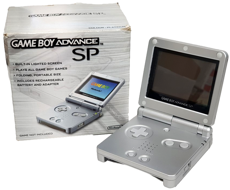 Custom Gba Ags 001 Nintendo Game Boy Advance GBA SP Silver System