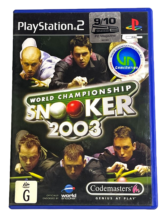 World Championship Snooker 2003 PS2 PAL *Complete* (Preowned)