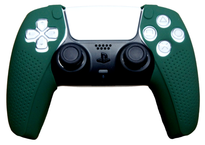 Silicone Grip Covers For PS5 Controller Skin - Dark Green Sox