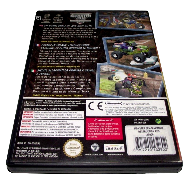 Monster Jam Maximum Destruction Nintendo Gamecube PAL  *No Manual* (Pre-Owned)