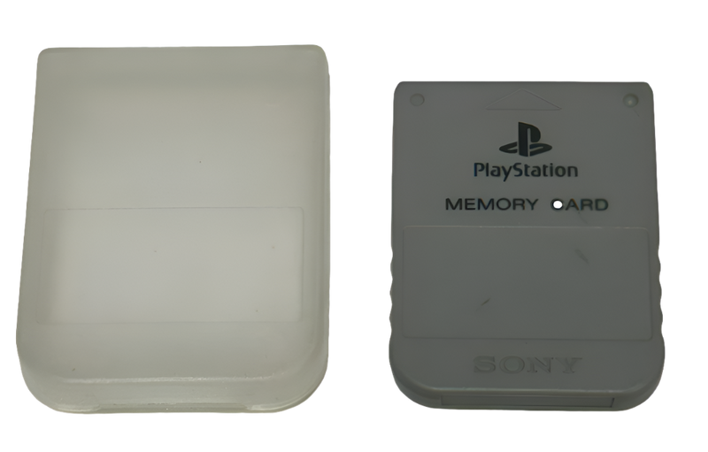 Genuine Sony Playstation 1 Memory Card 1MB Grey PS1 With Case (Preowned)