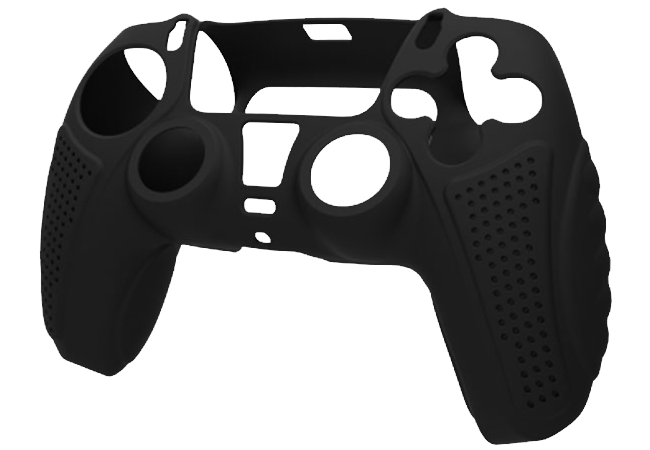 Silicone Cover For PS5 Controller Case Skin - Black Ultra Grip