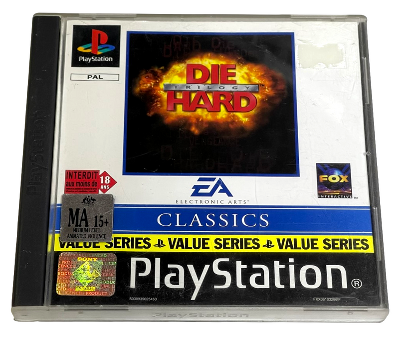 Die Hard Trilogy PS1 PS2 PS3 PAL *Complete* (Preowned)