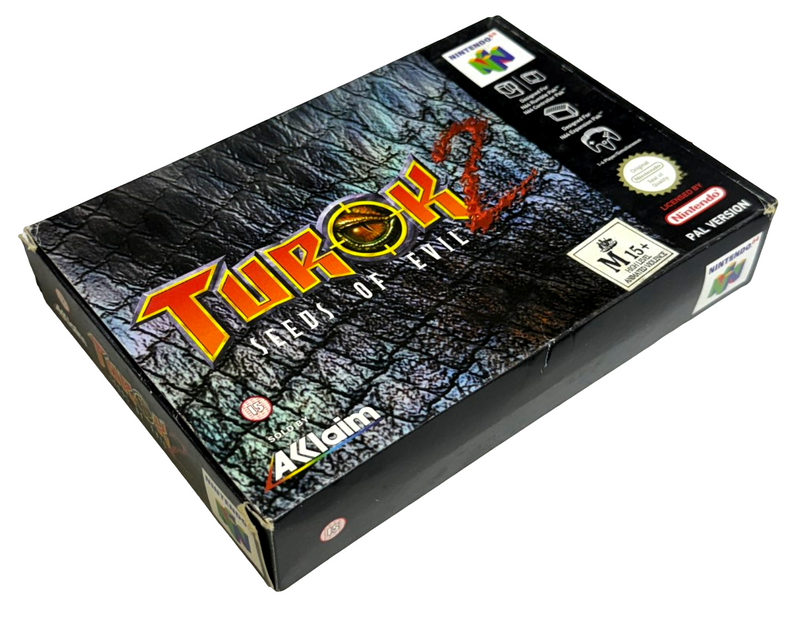 Turok 2 Seeds of Evil Nintendo 64 N64 Boxed PAL *Complete*