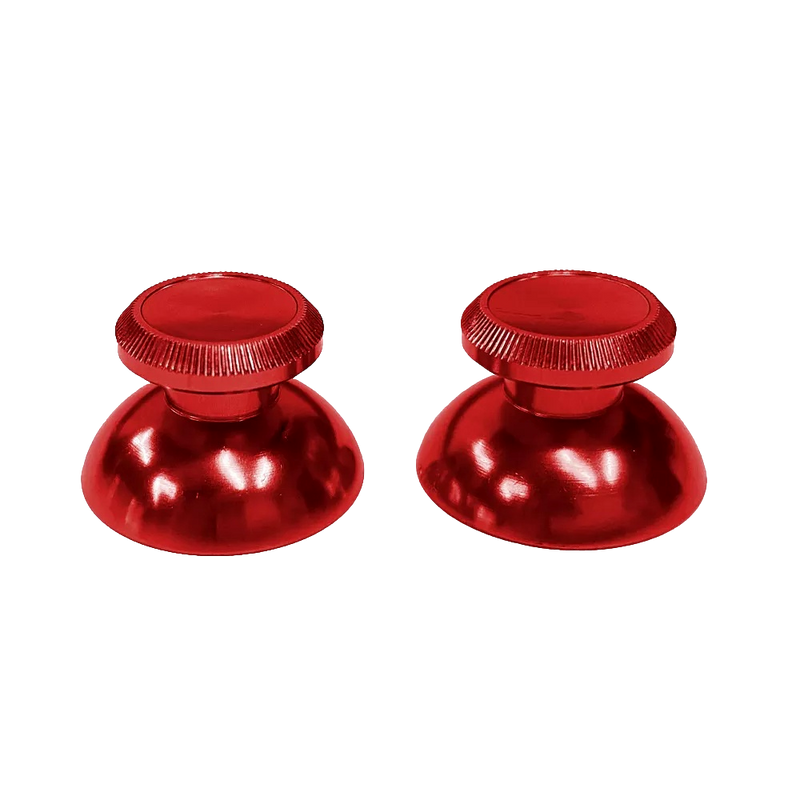 Pair of PS5 3D Rocker Metal Aluminum Caps Dual Sense Controller Red