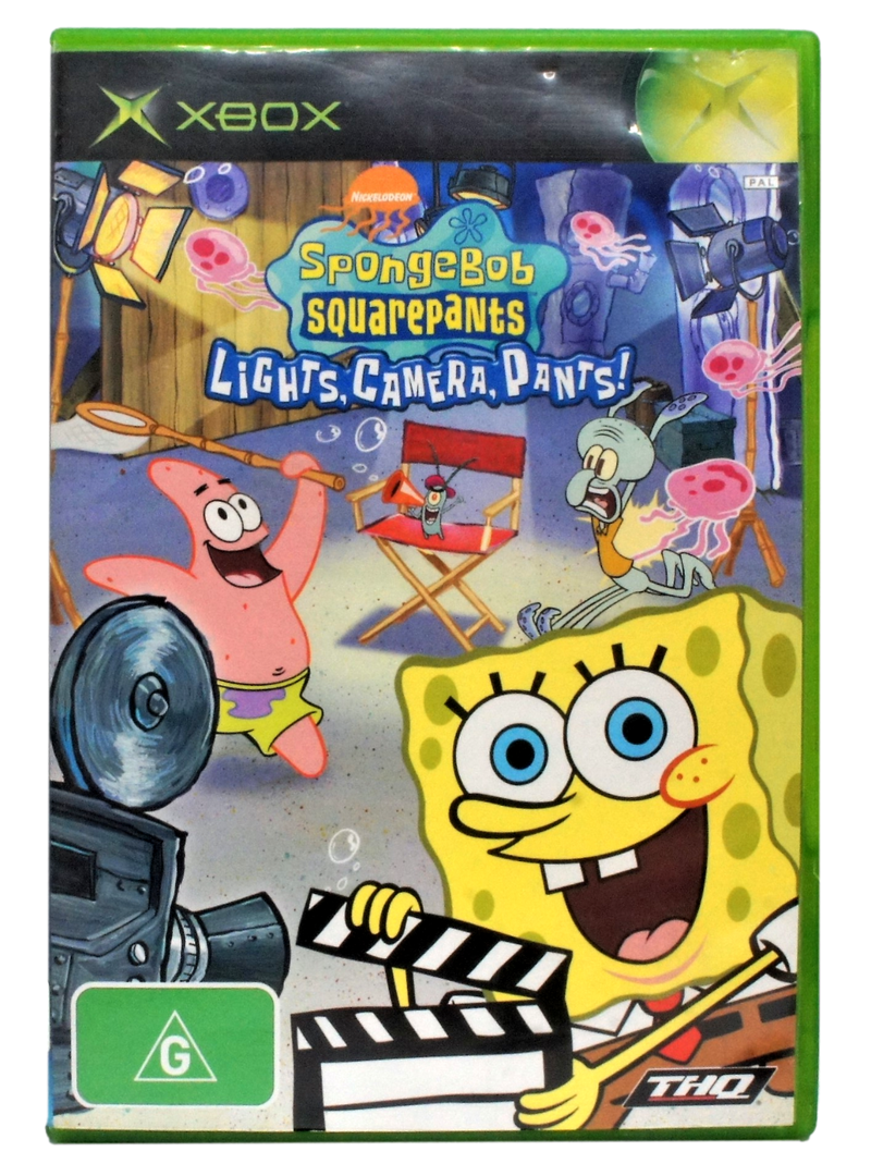 Spongebob Squarepants Lights Cameras Pants XBOX Original PAL *Complete* (Pre-Owned)
