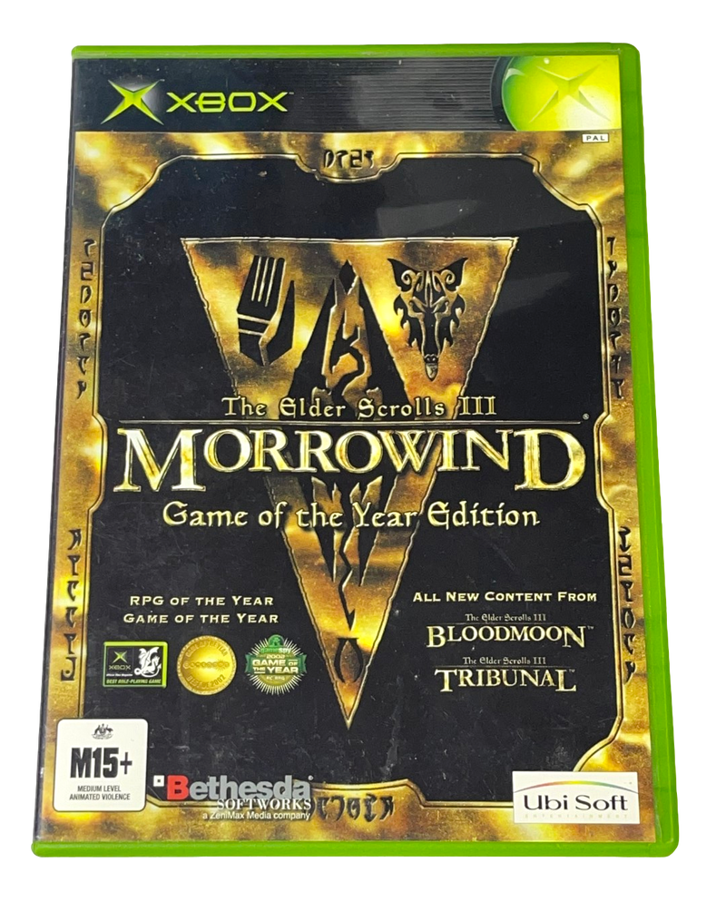 Morrowind The Elder Scrolls III GOTYE XBOX Original PAL *No Manual* (Preowned)