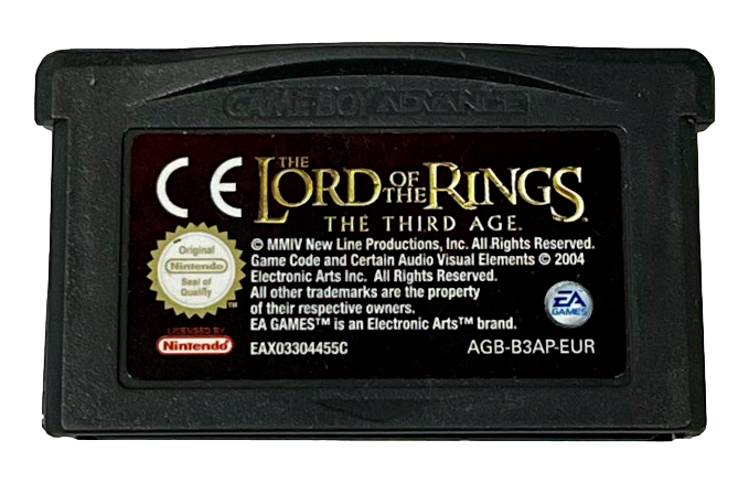 Lord of the Rings The Third Age Nintendo Gameboy Advance Genuine Cartr