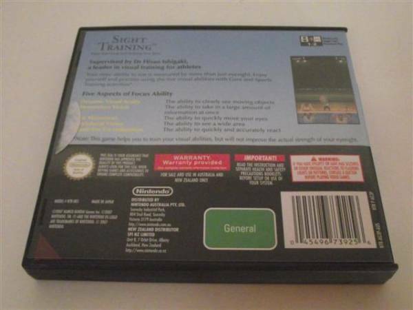 Sight Training Nintendo DS 3DS Game *No Manual* (Pre-Owned)