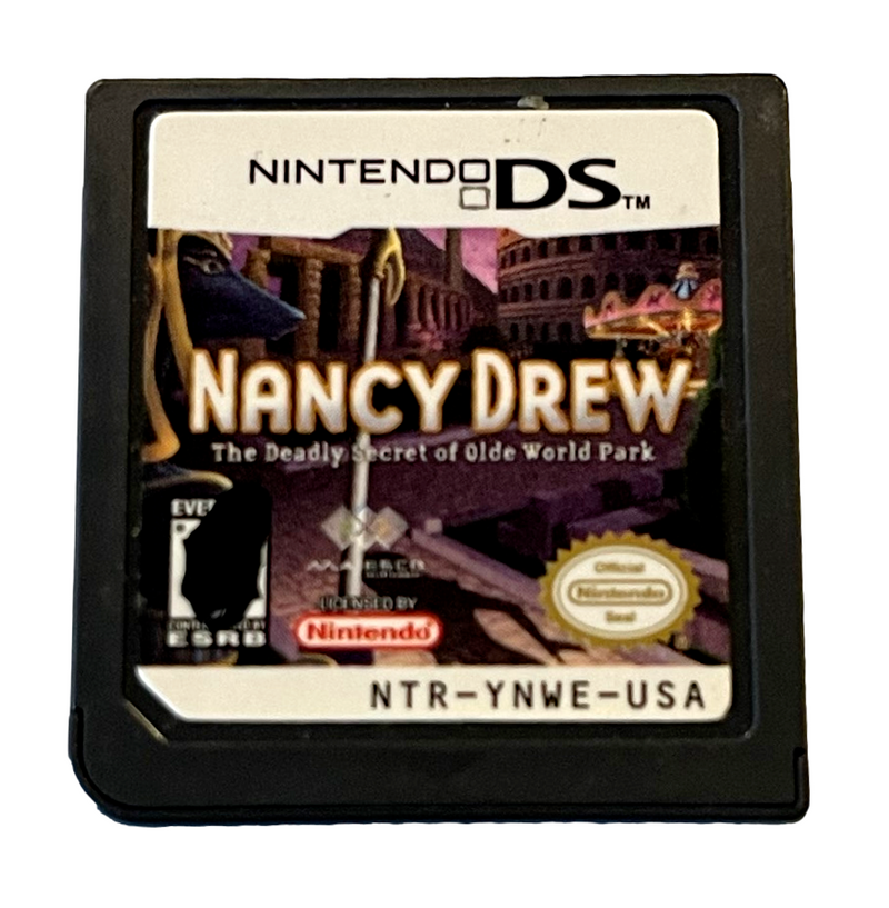 Nancy Drew Deadly Secret Olde World Park Nintendo DS 2DS 3DS *Cartridge Only* (Preowned)