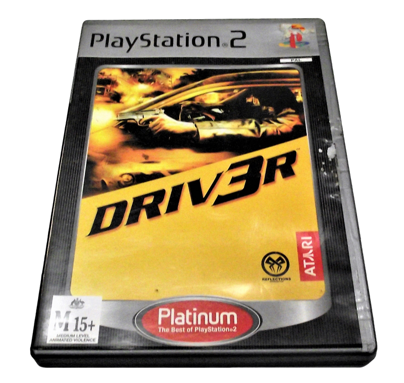 Driv3r (Platinum) PS2 PAL *Complete* Driver 3 (Preowned)