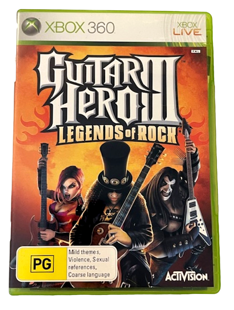 Guitar Hero III Legends of Rock XBOX 360 (Preowned)