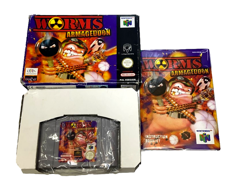 Worms Armageddon Nintendo 64 N64 Boxed PAL *Complete* (Preowned)