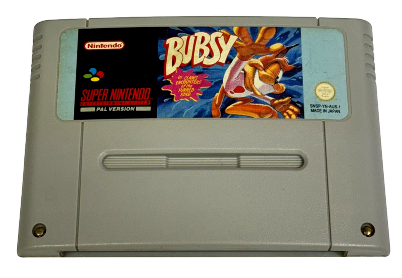 Bubsy Super Nintendo SNES PAL