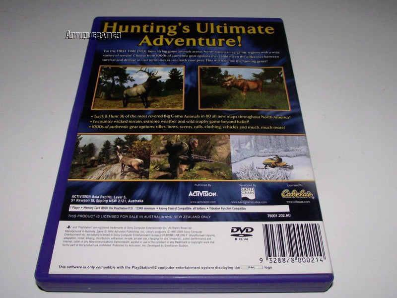 Cabela's Big Game Hunter 2005 Adventure PS2 PAL *Complete* (Preowned)