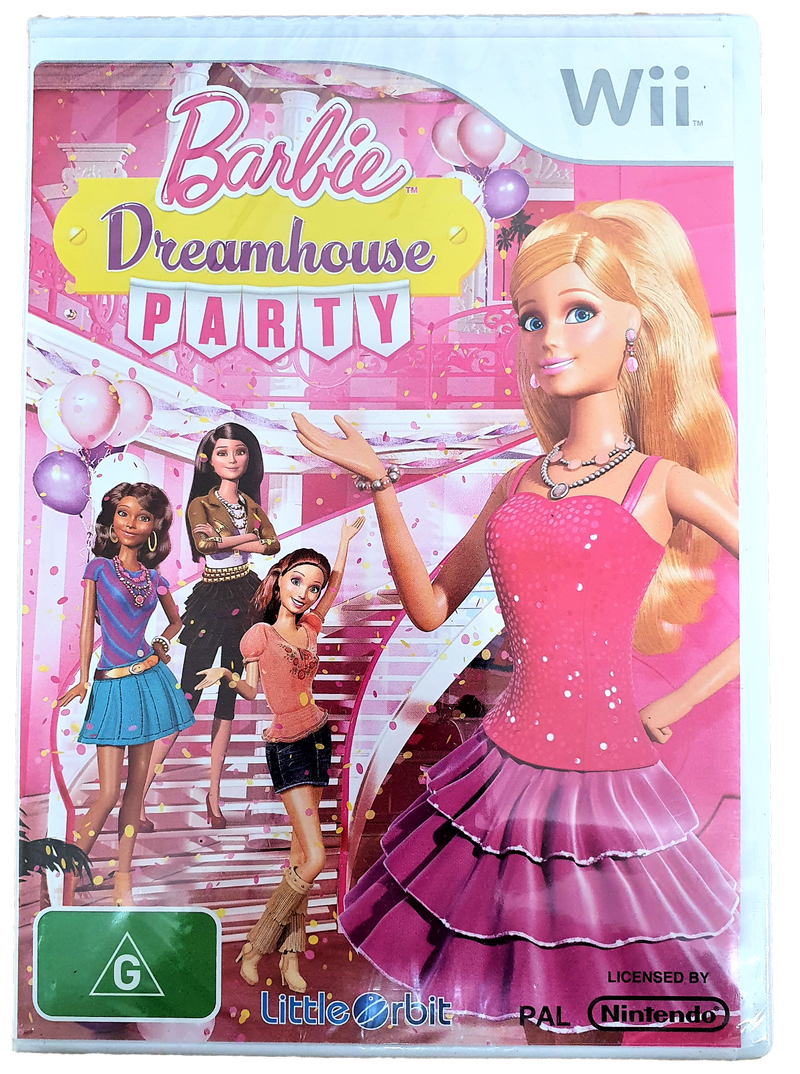 Barbie Dreamhouse Party Nintendo Wii PAL Wii U Compatible *Sealed*