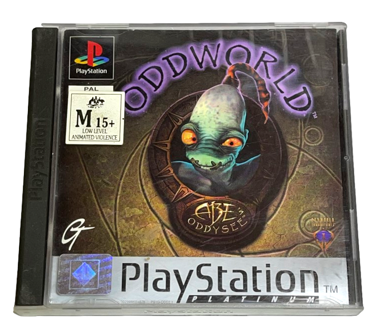 Oddworld Abe's Oddysee PS1 PS2 PS3 (Platinum) PAL *No Manual* (Preowned)