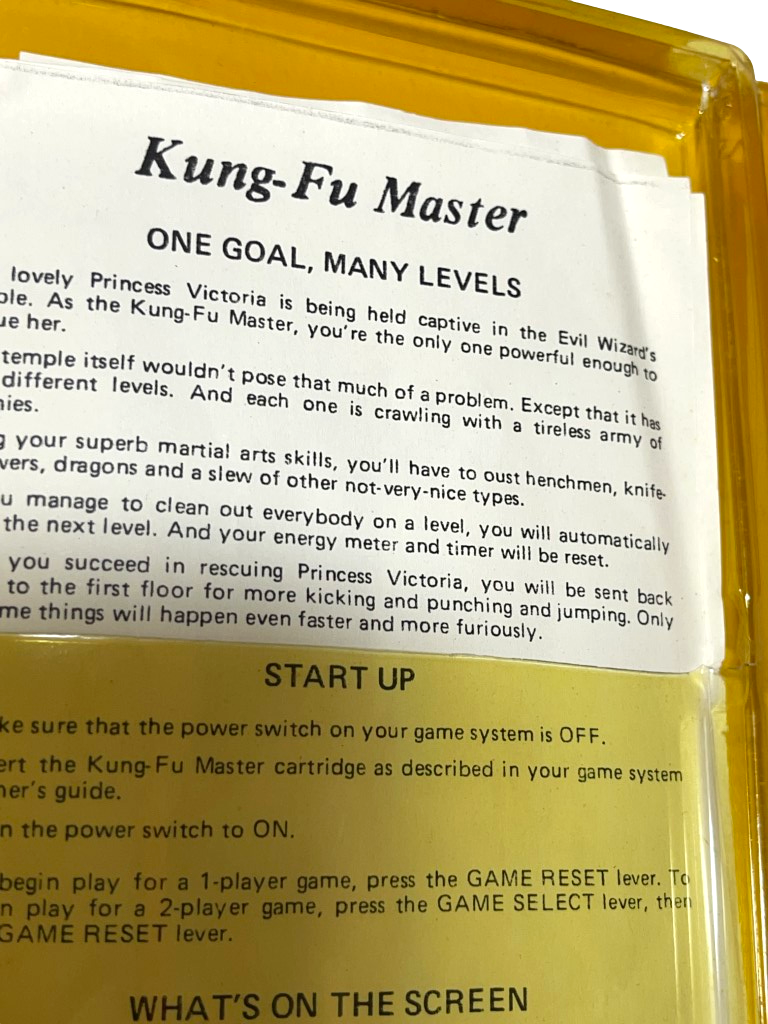 Kung Fu Master Atari 2600 *Complete*