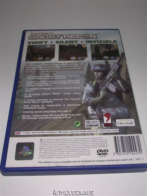 Tom Clancy's Ghost Recon PS2 PAL *Complete* (Pre-Owned)