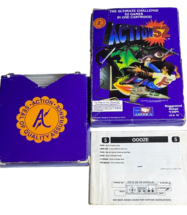 Nes on sale action 52