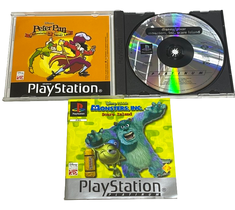 Monsters Inc Scare Island PS1 PS2 PS3 (Platinum) PAL *Complete* (Preowned)