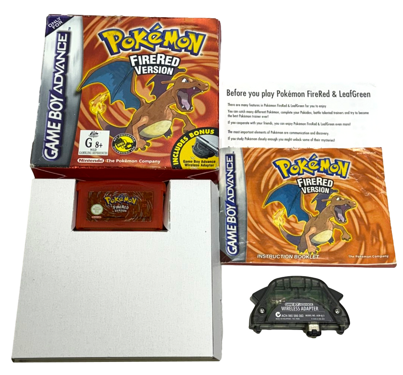 Pokemon FireRed Version Nintendo Gameboy Advance GBA *Complete* Boxed (Preowned)