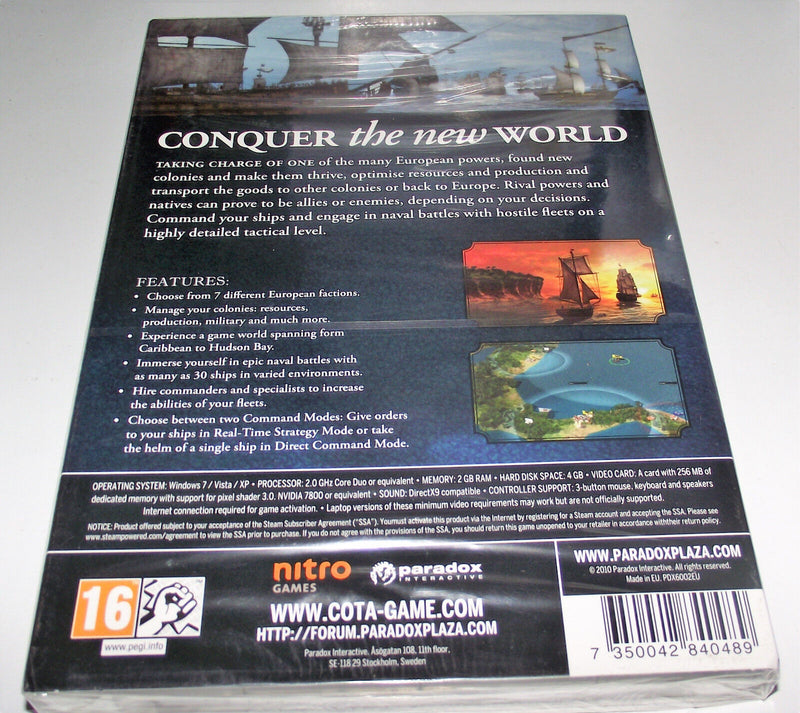 Commander Conquest of the Americas *Sealed* PC DVD