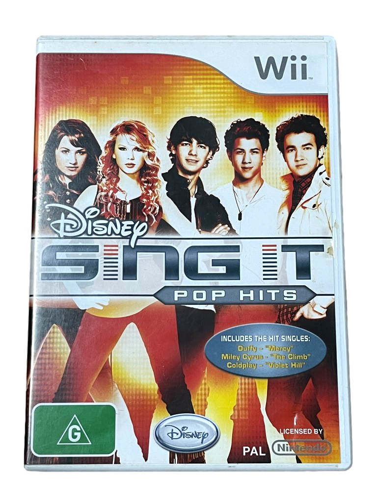 Disney Sing It Pop Hits Nintendo Wii PAL *Complete* Wii U Compatible (Pre-Owned)