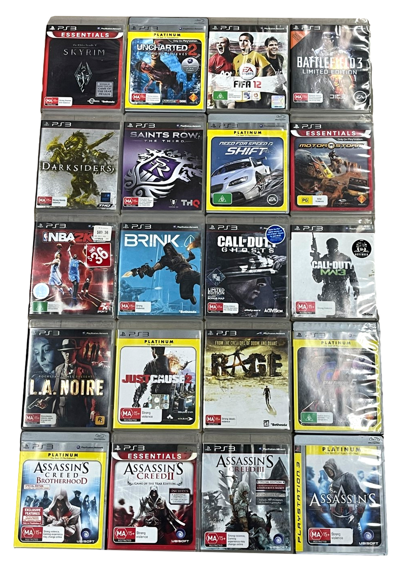 PS3 20 Title Ultra Mega Pack PlayStation 3 PS3 Bulk Buy Bundle 5 (Pre-Owned)