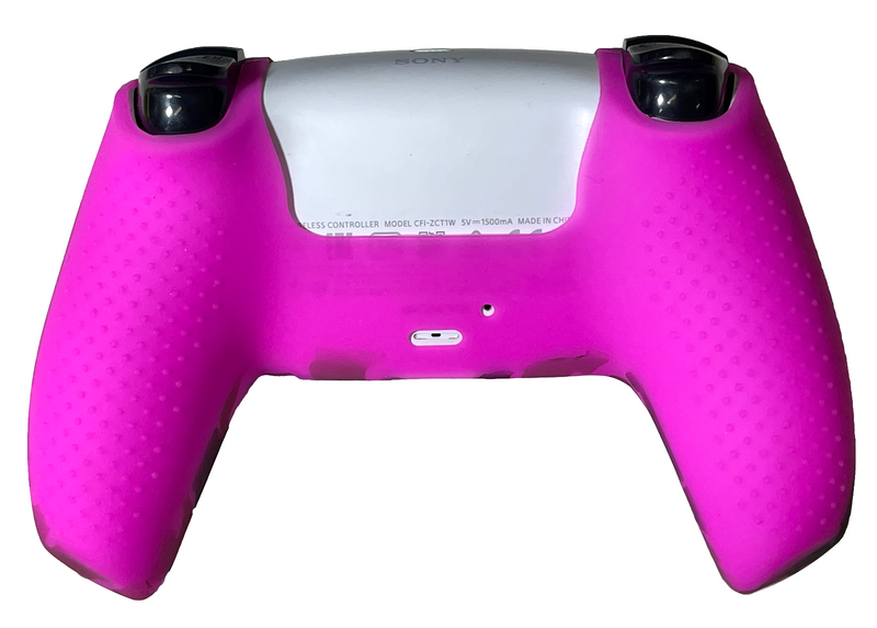 Silicone Cover For PS5 Controller Case Skin - Hot Pink Camo