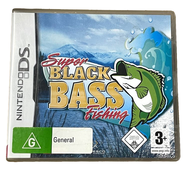 Super Black Bass Fishing Nintendo DS 2DS 3DS Game *Complete* (Pre-Owned)