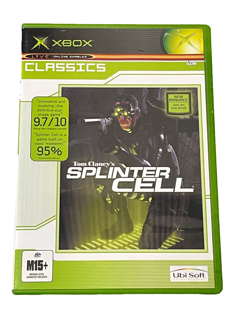 Tom Clancy's Splinter Cell Xbox Original PAL (Classics) *Complete* (Pre-Owned)