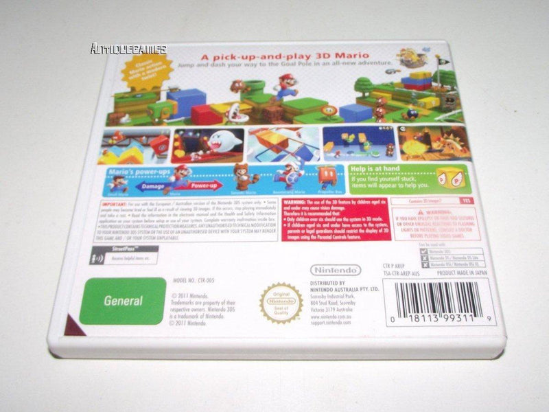 Super Mario 3D Land Nintendo 3DS 2DS Game *No Manual*