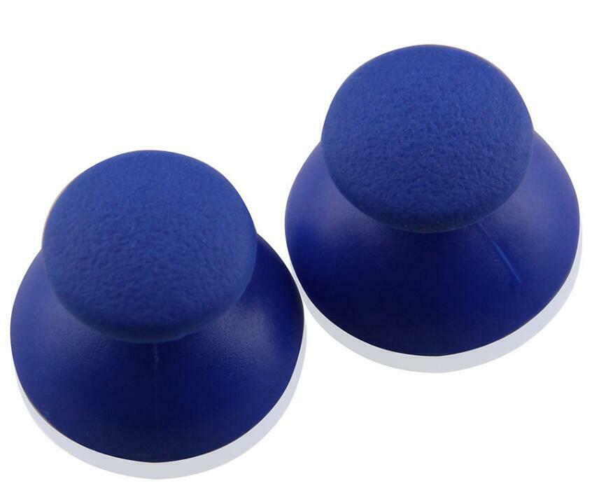 Pair of Blue Analog Thumbstick Caps PS2 Playstation 2 Dual Shock Contr
