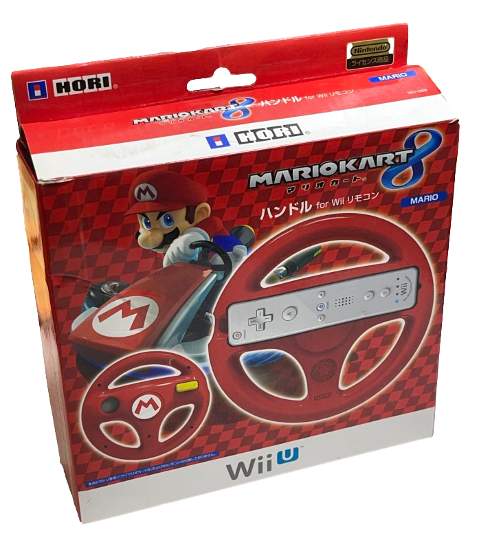 Boxed Mario Steering Wheel Hori Nintendo Wii U Mario Kart 8 (Preowned)